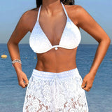 Stilingas Nėrinių Bikini Rinkinys