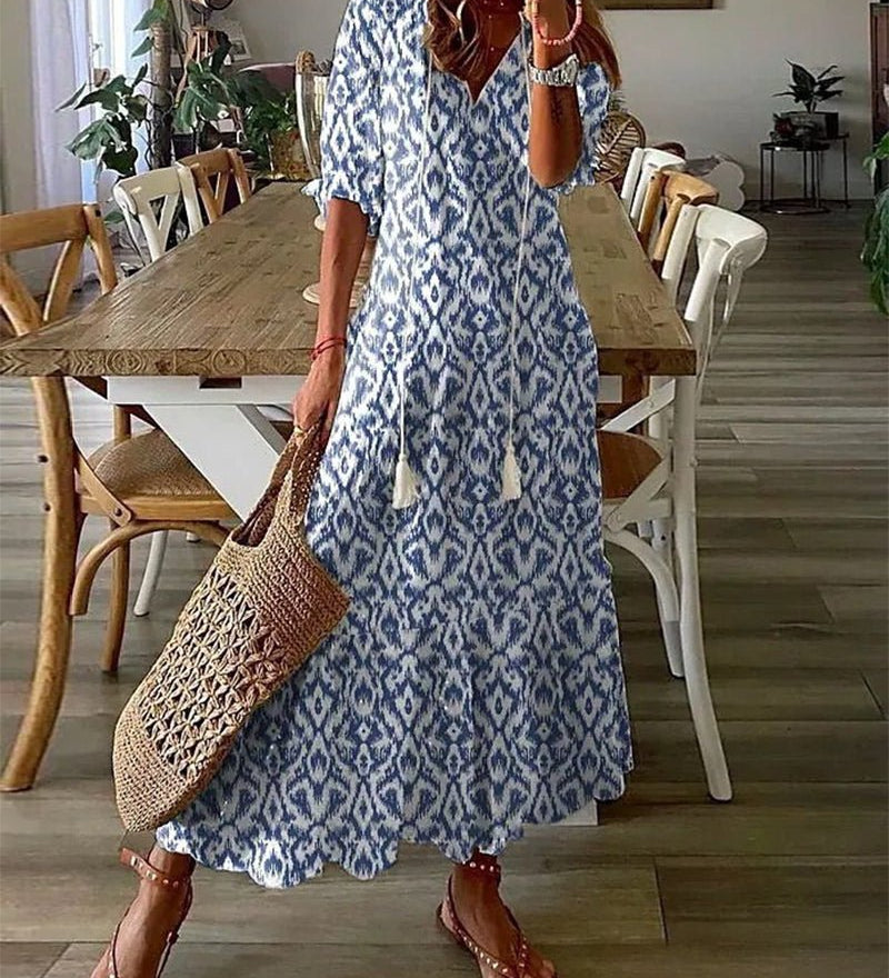 Bohemian Style Midi Dress