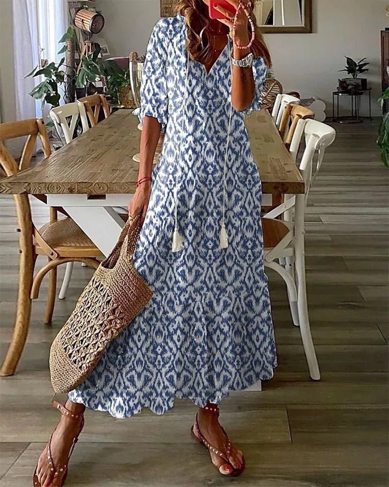 Bohemian Style Midi Dress