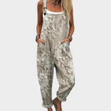 Patogus Raštuotas Jumpsuit (Pilka 2)