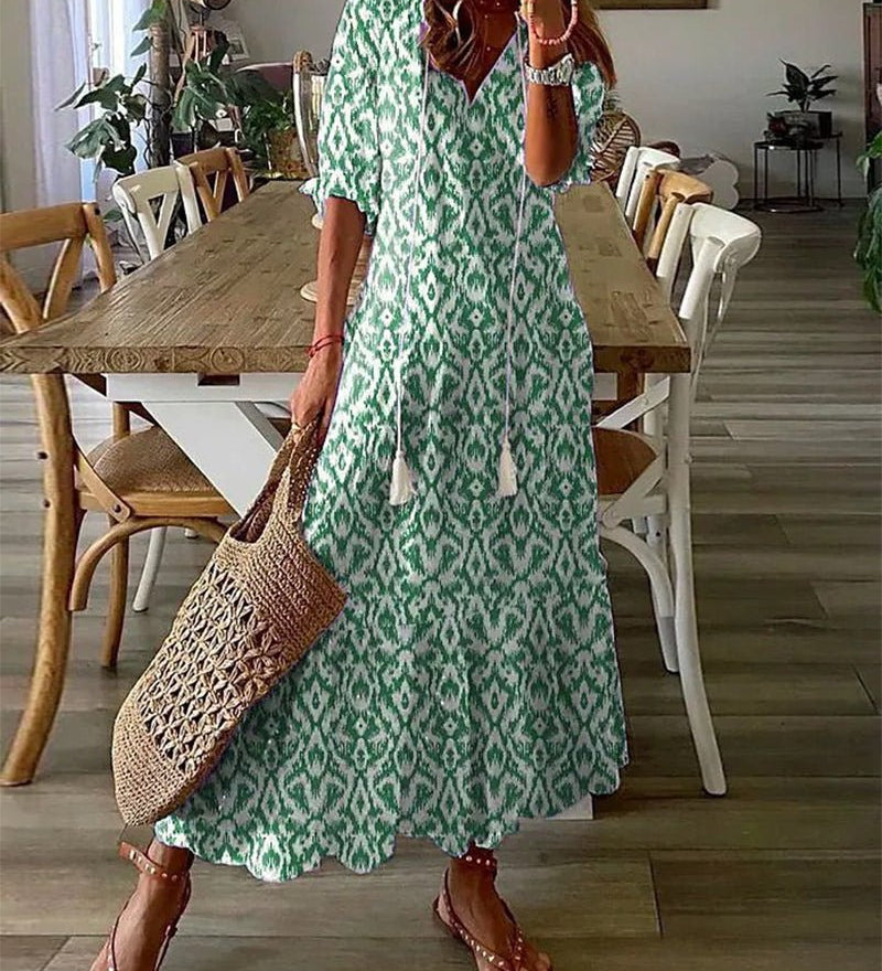 Bohemian Style Midi Dress