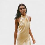 Satino Halter Dress