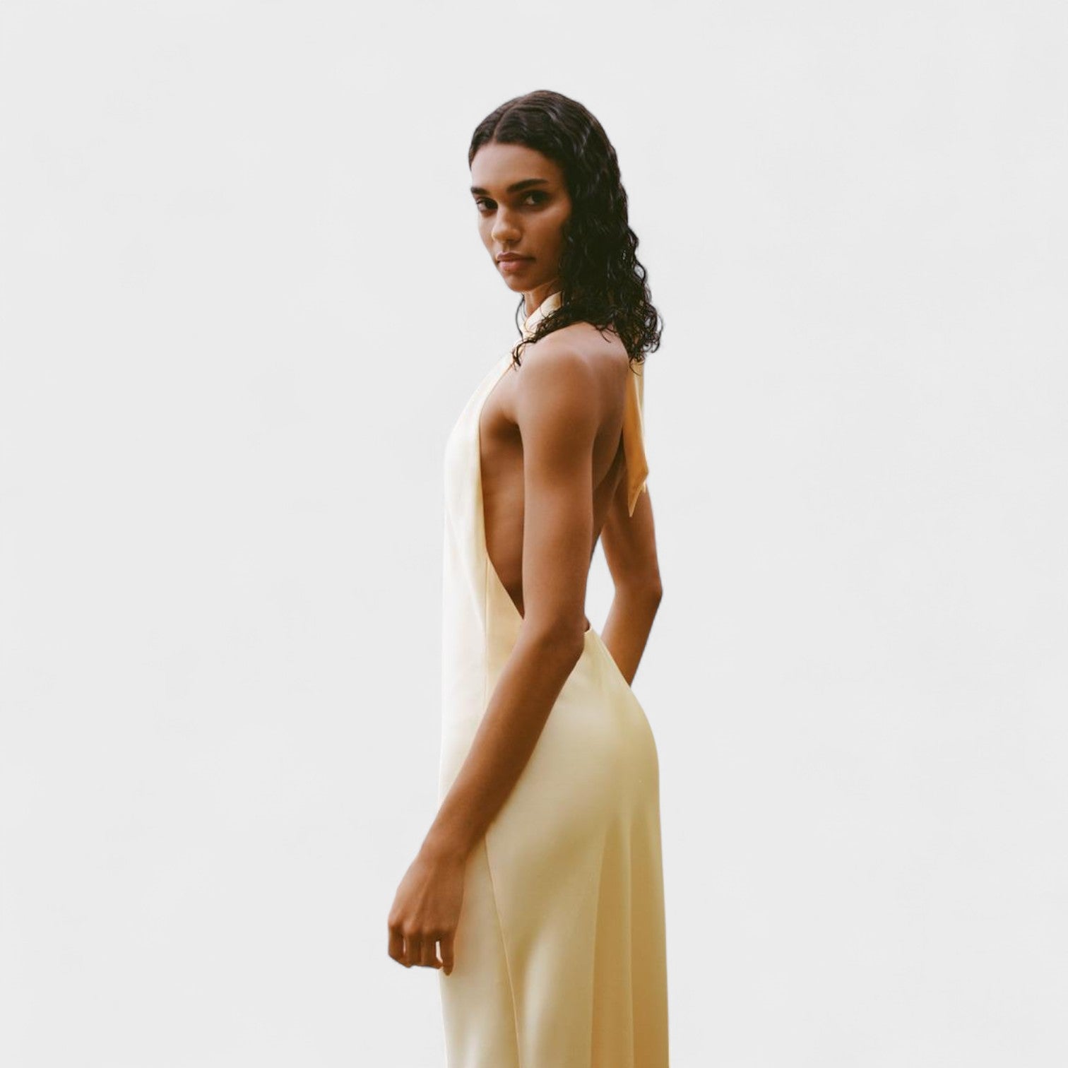 Satino Halter Dress