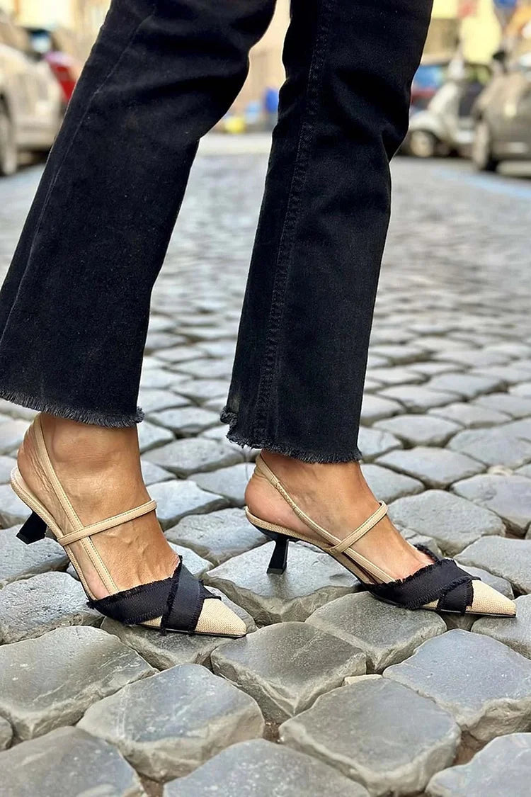 Stilingi slingback batai