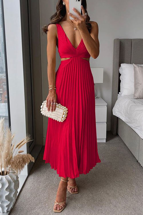 Midi Dress with Ruffles