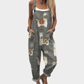 Patogus Raštuotas Jumpsuit (Pilka)