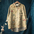Vintage Floral Artistic Casual Shirt