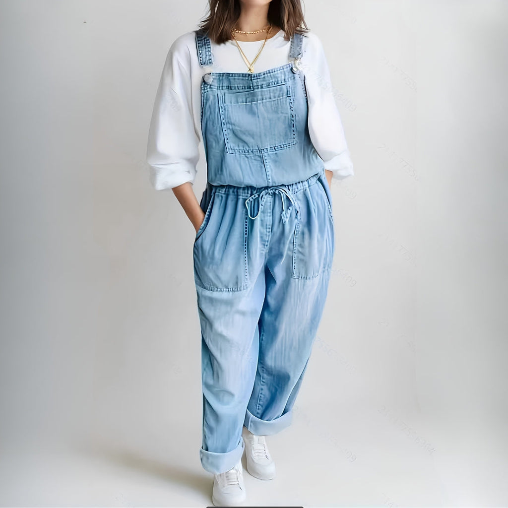 Denim Jumpsuit for Leisure