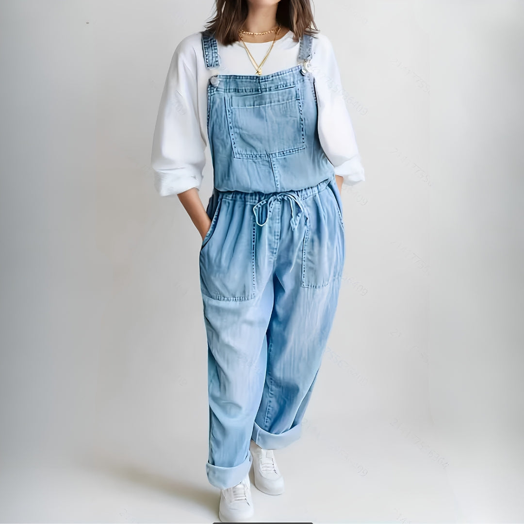 Denim Jumpsuit for Leisure