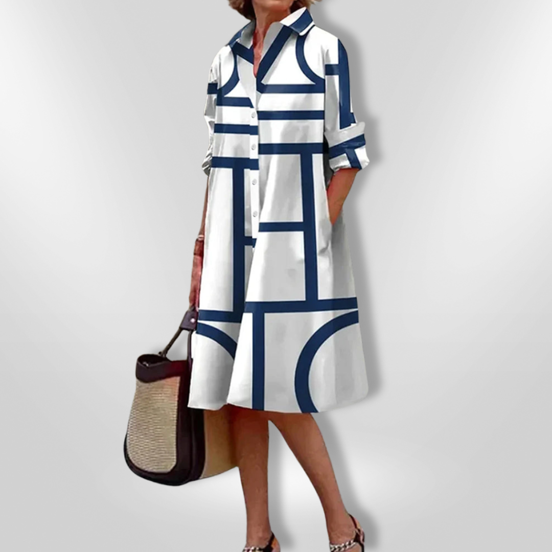 Geometric Midi Dress