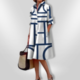 Geometric Midi Dress