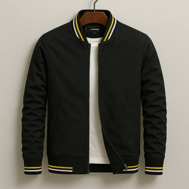 Striped Bomber Jacket