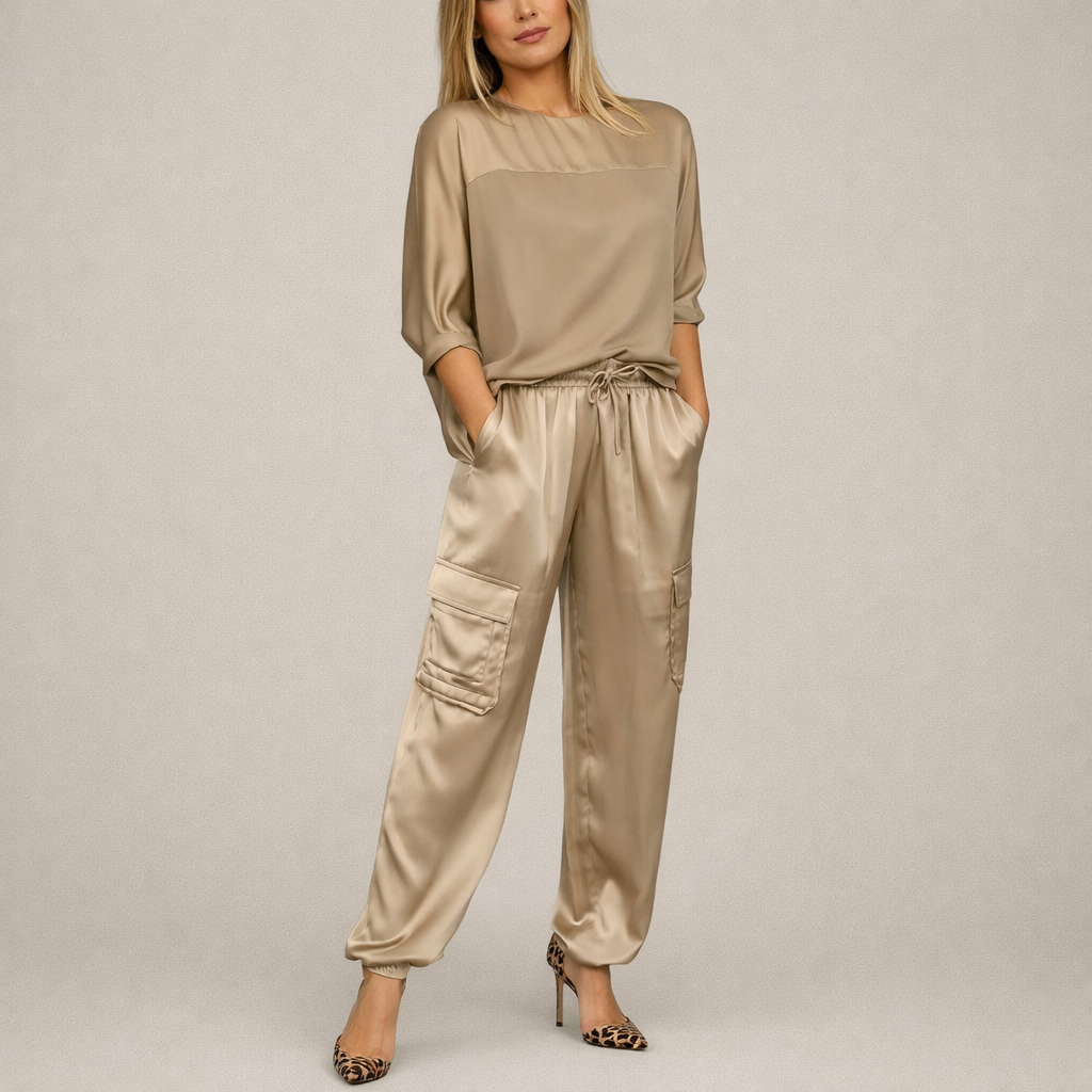Satin Cargo Leisure Set
