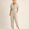 Elegantiškas Jumpsuit su V formos Dekolte