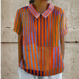 Geometric Striped Shirt (Modelis 1)