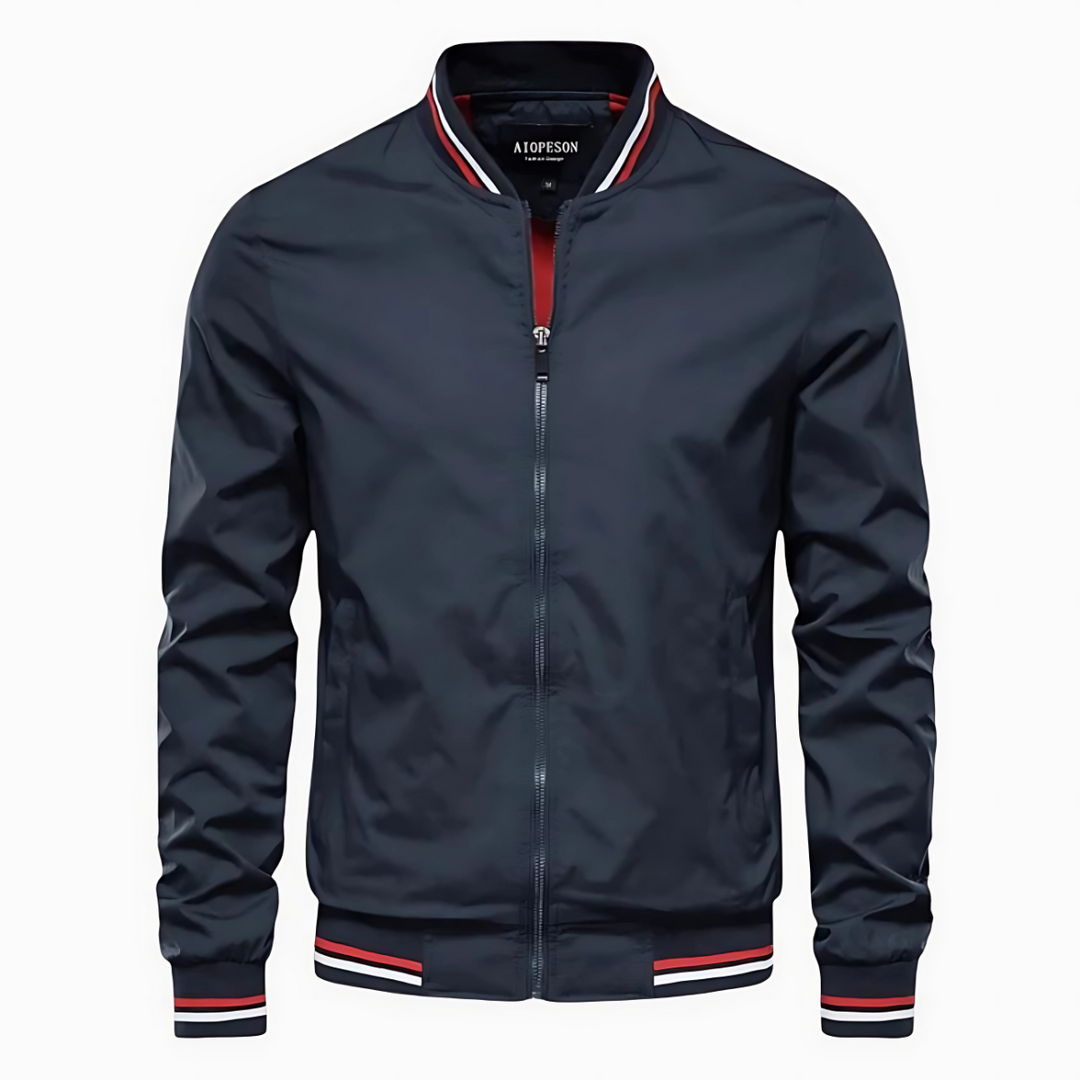 Striped Bomber Jacket