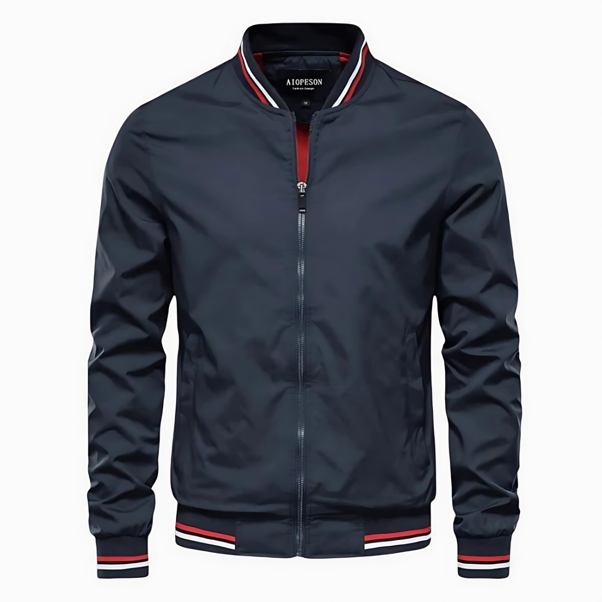 Striped Bomber Jacket