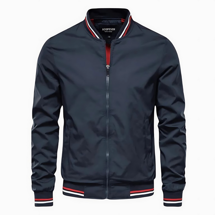 Striped Bomber Jacket