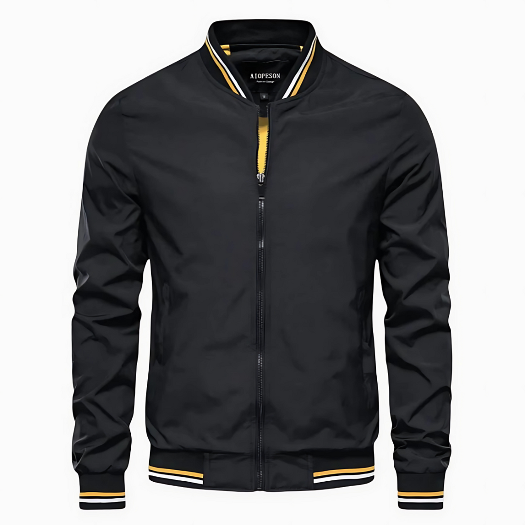 Striped Bomber Jacket