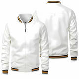 Striped Bomber Jacket