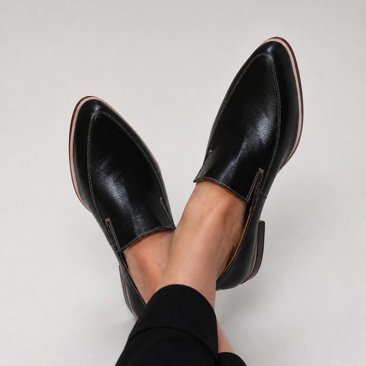 Hilde | Juodas Patcher Loaferis