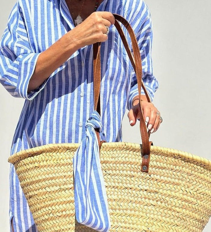 Klasikiniai Dryžuoti Marškiniai (Rožinė)