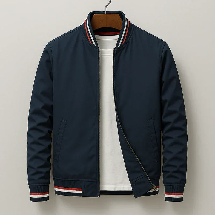 Striped Bomber Jacket