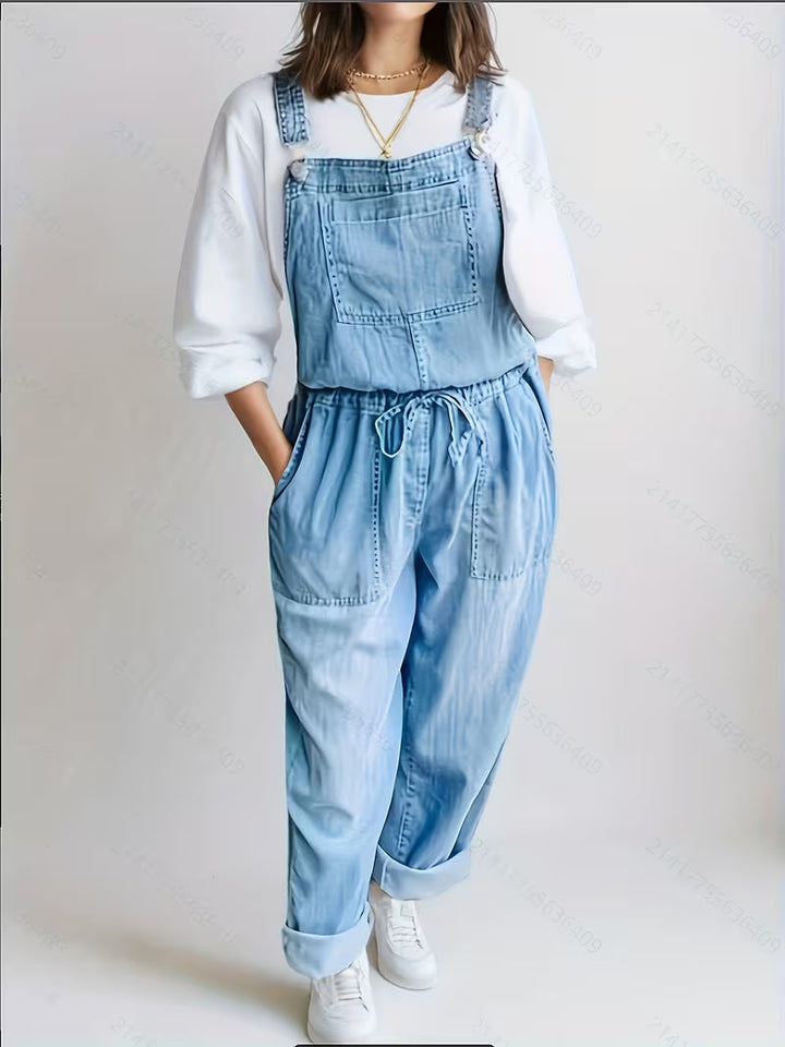 Denim Jumpsuit for Leisure