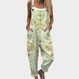 Patogus Raštuotas Jumpsuit (Žalia 2)