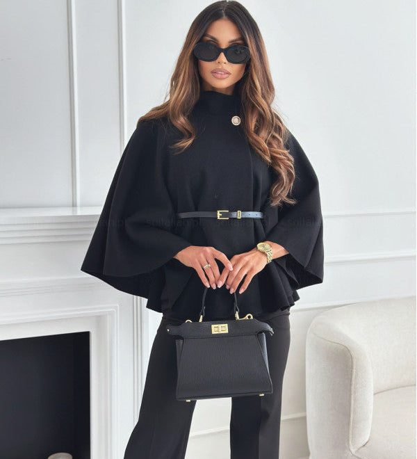 Papillon Striped Coat with Belt