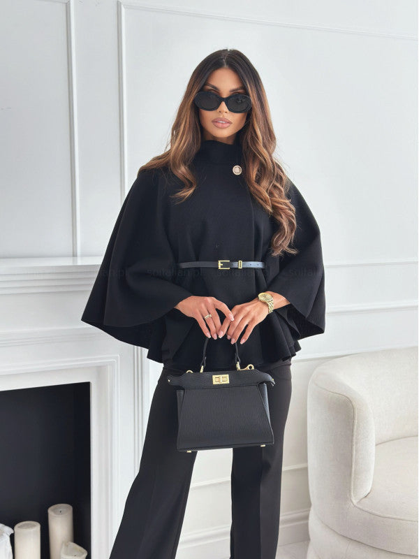 Papillon Striped Coat with Belt