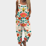 Patogus Raštuotas Jumpsuit (Daugiaspalvis)