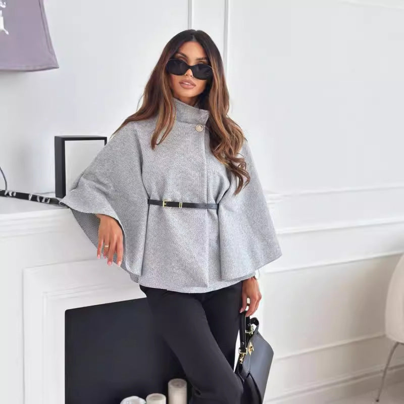 Papillon Striped Coat with Belt