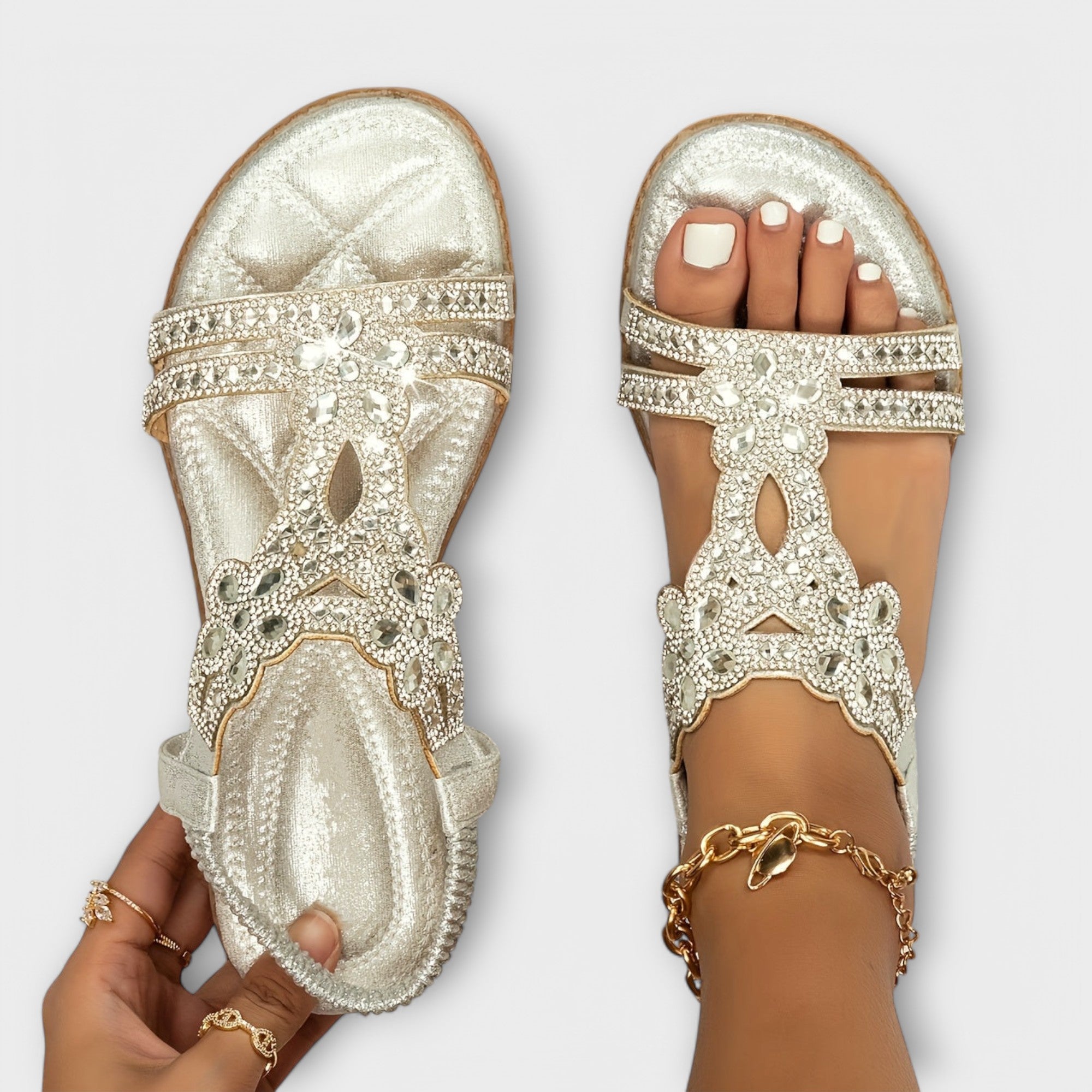 Boho Stiliaus Ortopediniai Sandalai