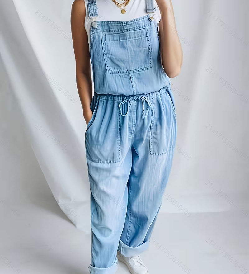 Denim Jumpsuit for Leisure