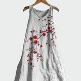 Cherries Blossom Pattern Dress