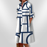 Geometric Midi Dress