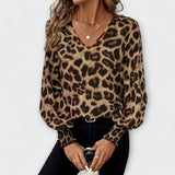 Chic Leopard Print Blouse