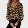 Chic Leopard Print Blouse