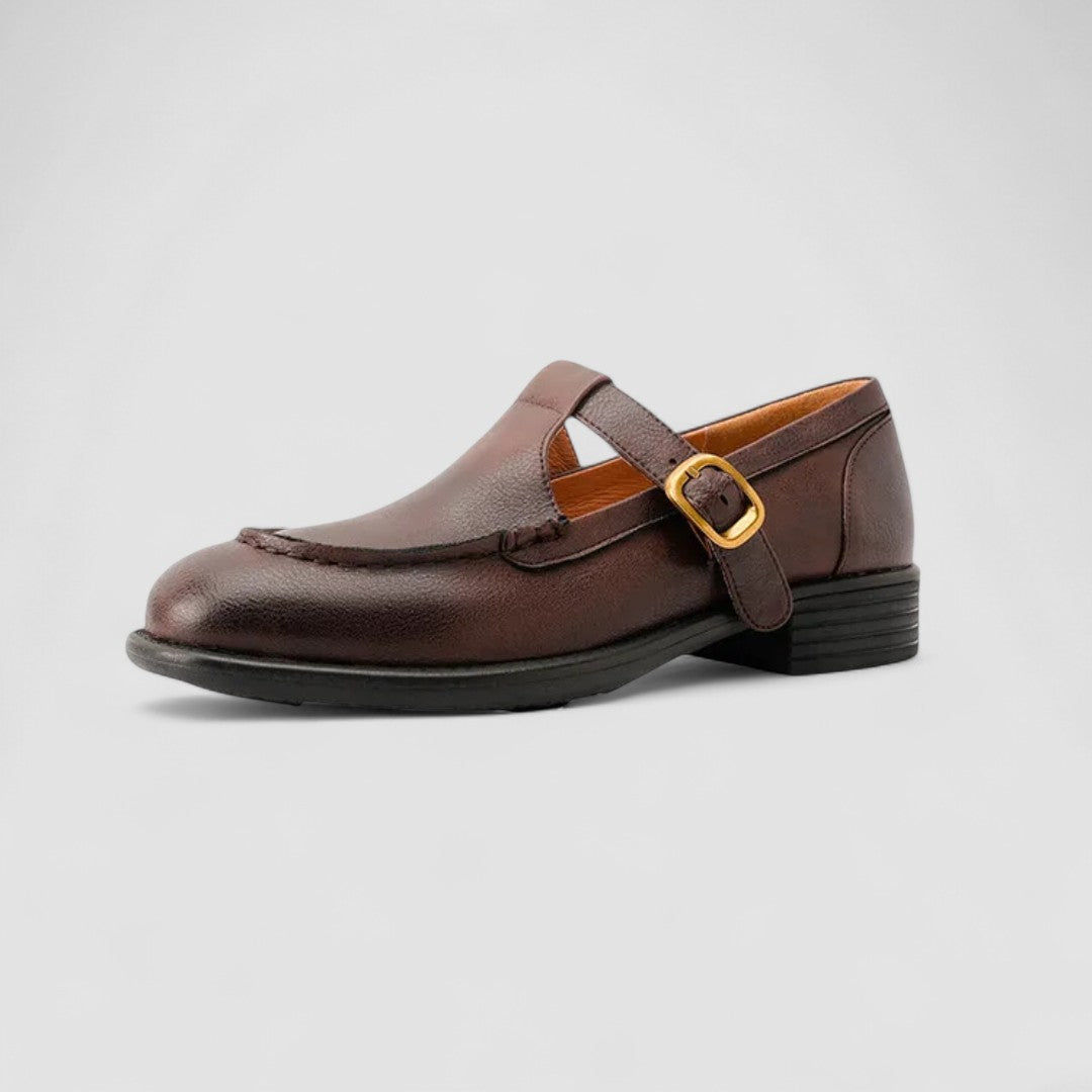 Mary Jane Orthopedic Shoes with Square Heel