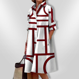 Geometric Midi Dress