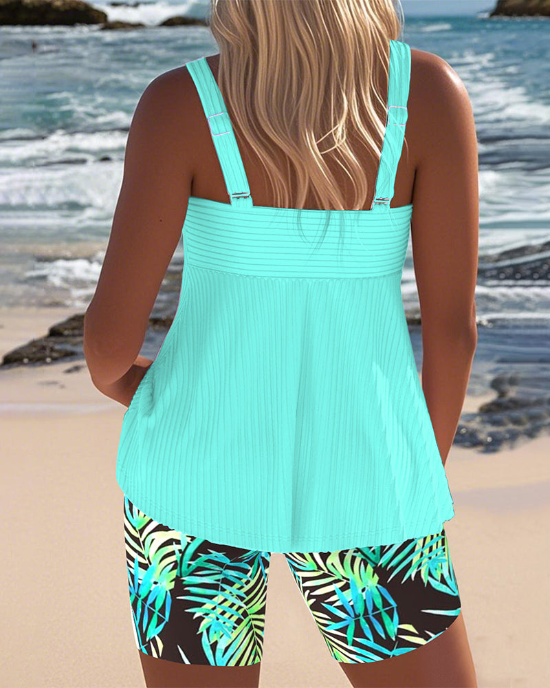 Spalvingas Tankini Komplektas