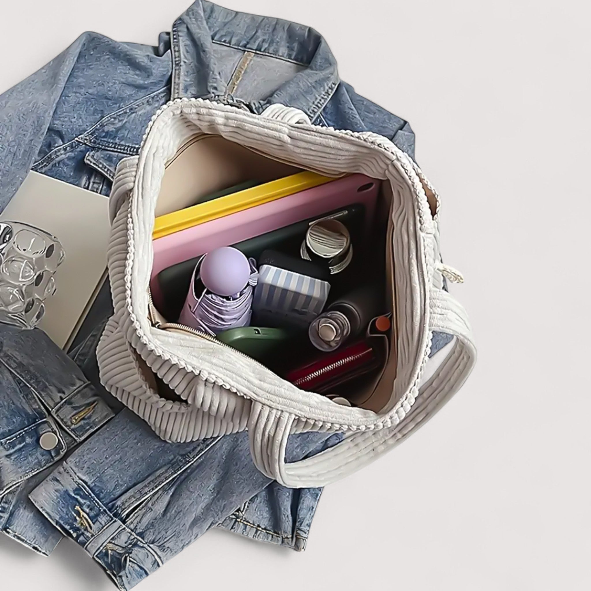 Velvet Shoulder Backpack