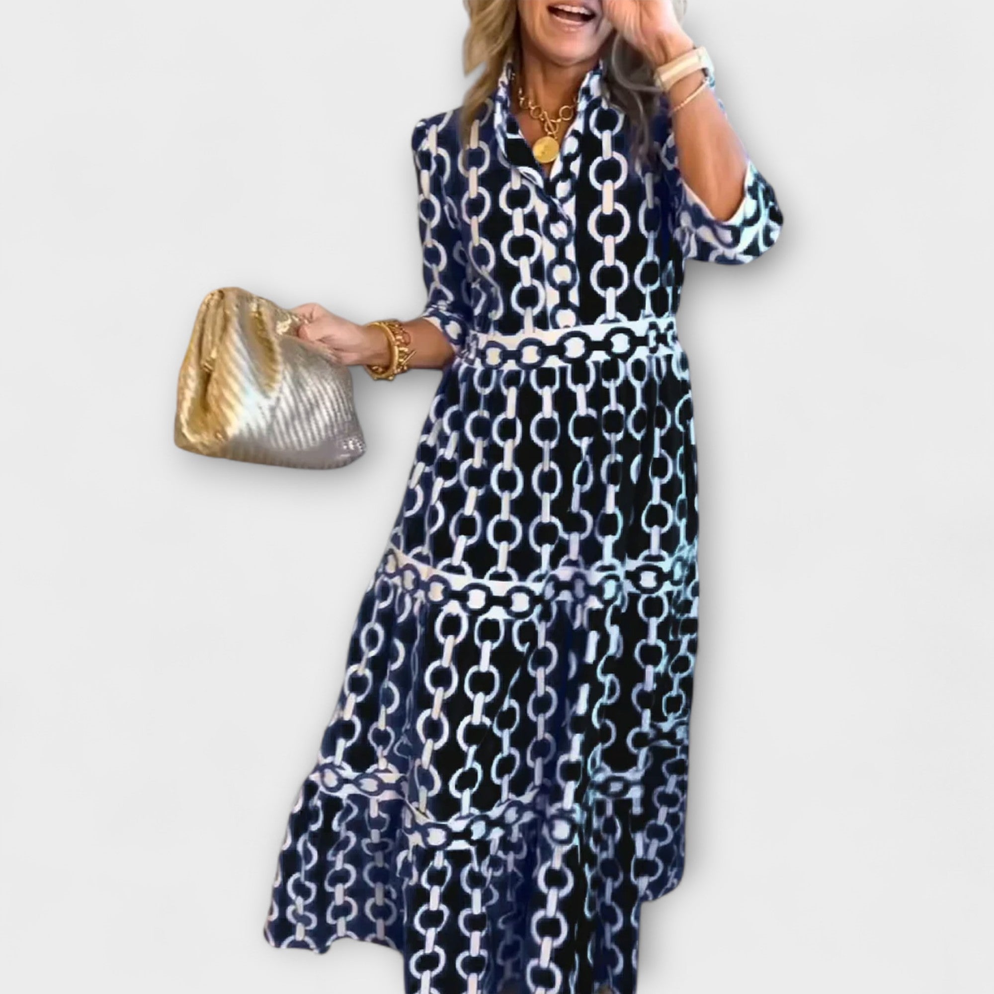 Midi Dress with Chains