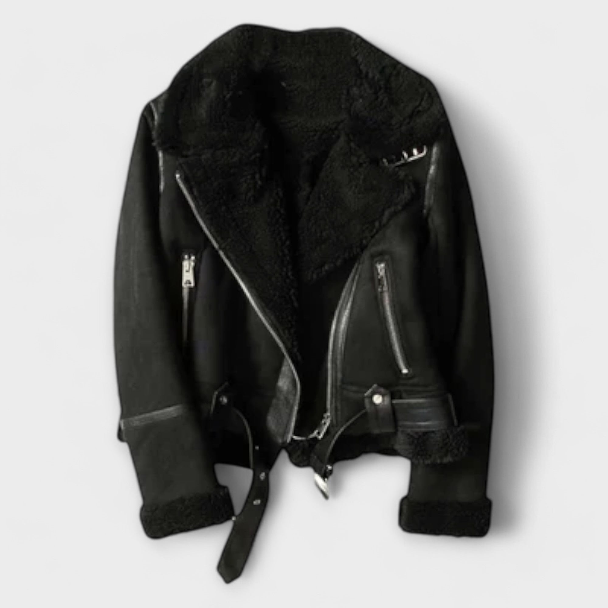 Suede Aviator Jacket