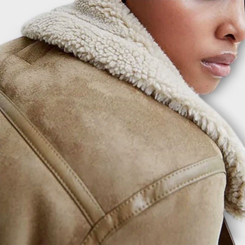Suede Aviator Jacket