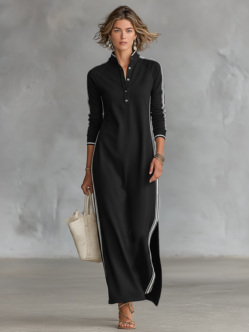 Stilinga Maxi Suknelė (Juoda 2)