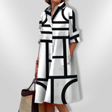 Geometric Midi Dress