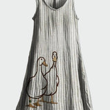 Dress with a Pair of Ducklings