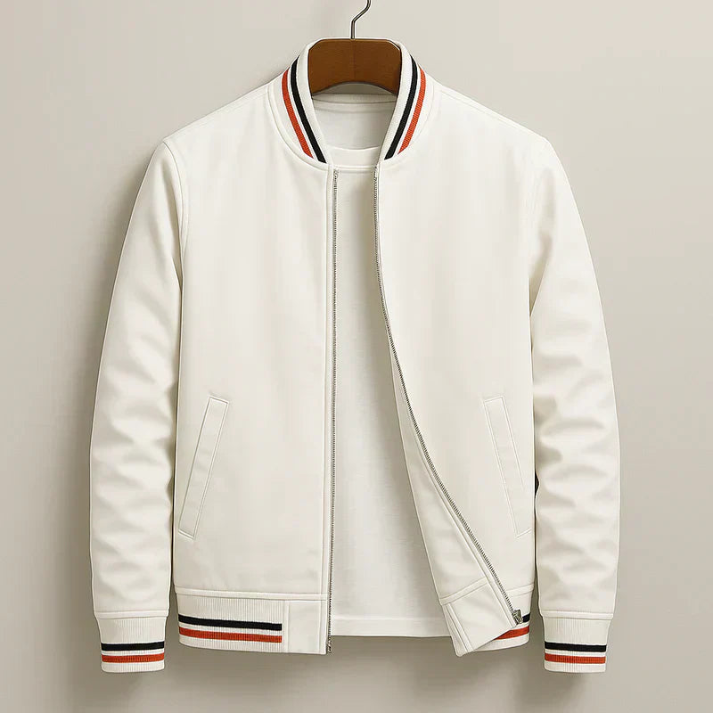 Striped Bomber Jacket